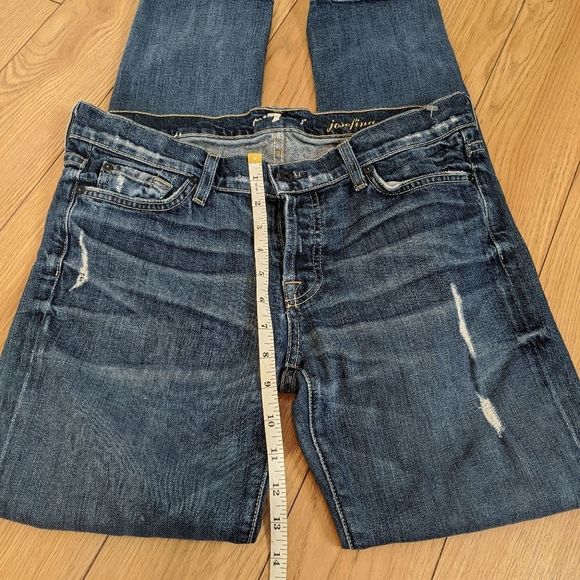 𝅺7 for all mankind josefina blue denim jeans - Picture 5 of 9